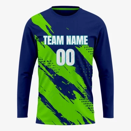 Classic Soccer Goal-Keeper Jersey in Teal Green and Blue