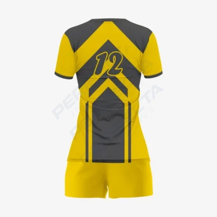 Alternative view of Personalized Yellow Volleyball Uniform Set for Athletes