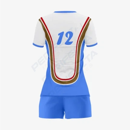Alternative view of Personalized Blue Volleyball Uniform Set for Athletes