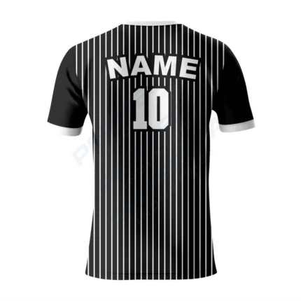 Alternative view of Black an White Baseball Jersey with Crew Neck