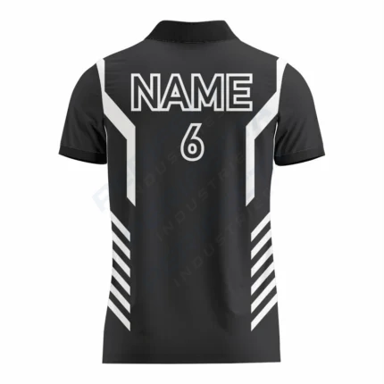 Alternative view of Basketball Polo Shirt in Black RSBPS-005