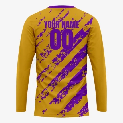 Alternative view of Premium Goalkeeper Jersey in Gold and Purple