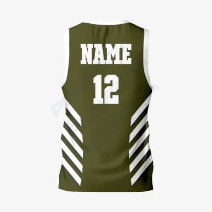 Alternative view of Custom Men's Army Green Lacrosse Pinnie