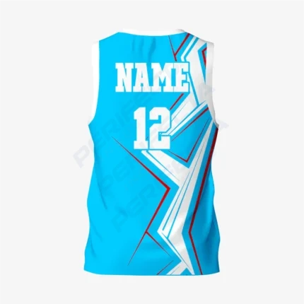 Alternative view of Men's Personalized Sky/Blue Lacrosse Pinnie
