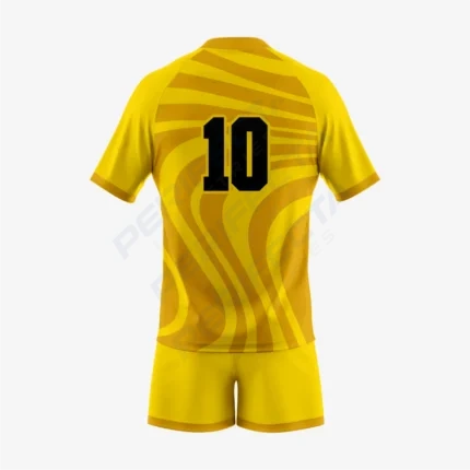 Alternative view of Custom Rugby Uniform Set in Yellow/Gold