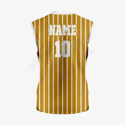 Alternative view of Custom Bronze Sleeveless 2 Button Softball Jersey – Perfect for Men/Women