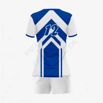 Alternative view of Personalized Blue/White Volleyball Uniform Set for Athletes