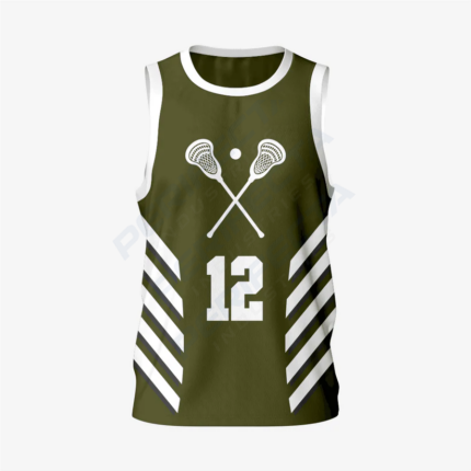 Custom Men's Army Green Lacrosse Pinnie