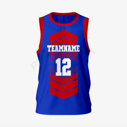 Men's Personalized Red Lacrosse Pinnie