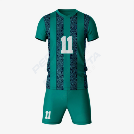 Premium Custom Dark Green Volleyball Uniform Set