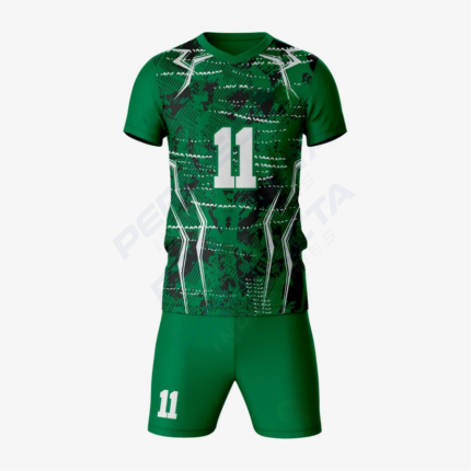 Premium Custom Green Volleyball Uniform Set