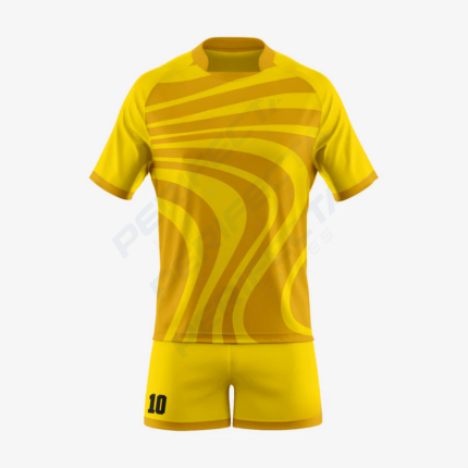 Custom Rugby Uniform Set in Yellow/Gold