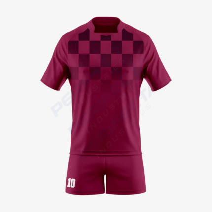 Customized Rugby Uniform Set in Maroon