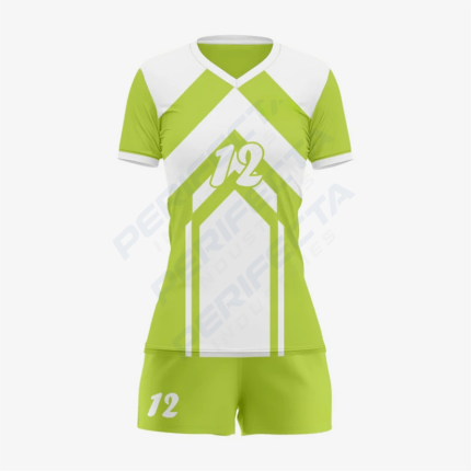 Personalized Apple Green Volleyball Uniform Set for Athletes